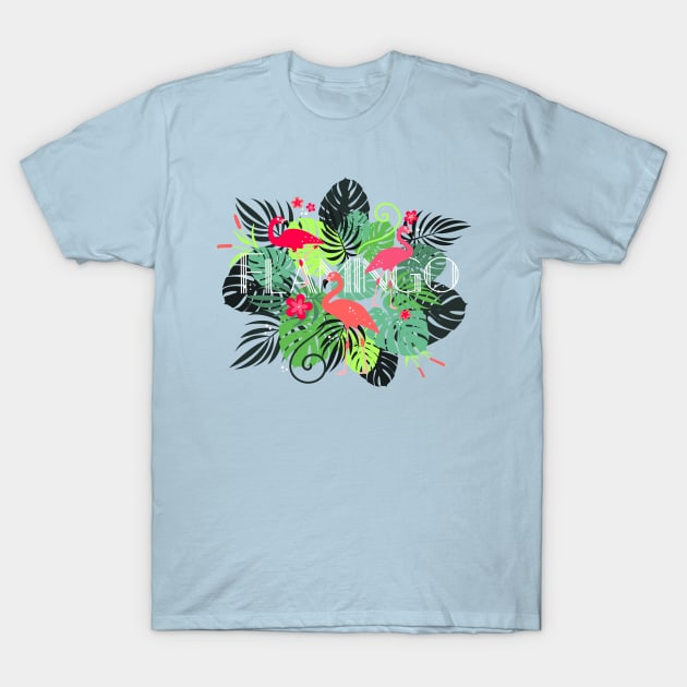 Flamingo T-Shirt by VanyNany